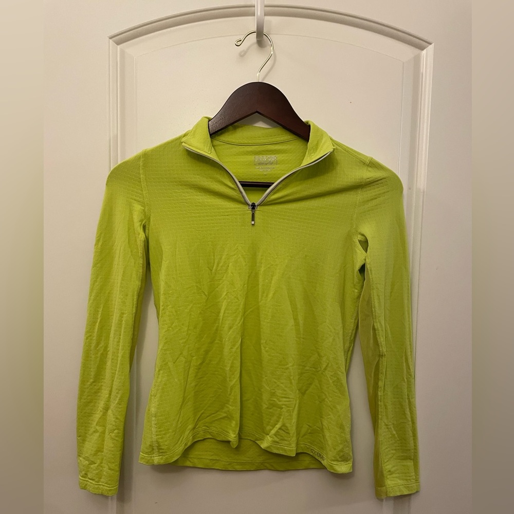 Green Breathable Riding Shirt Long Sleeve